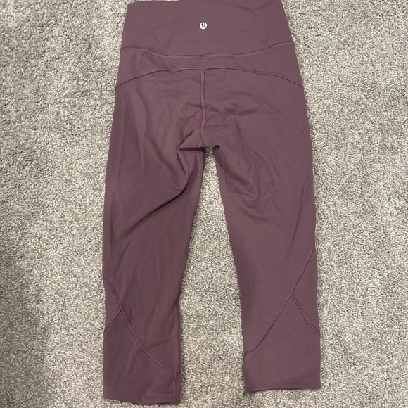 Lululemon leggings, cropped, purple - Picture 2 of 2